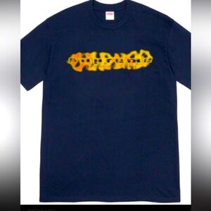 SUPREME navy everything is shit tee